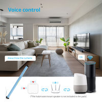 Moteurs de rideaux intelligents Zemismart 25 mm Tuya Zigbee, moteur tubulaire à batterie pour stores enrouleurs, moteur rechargeable pour stores enrouleurs zébrés