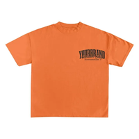 Impression DTG grand format sur t-shirt, coupe ample et oversize, grammage de tissu personnalisé, impression numérique directe sur mesure, logo de marque