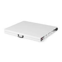 Table rectangulaire en plastique HDPE 183*76*74cm/6ft pliée en deux avec serrure pour une utilisation intérieure et extérieure