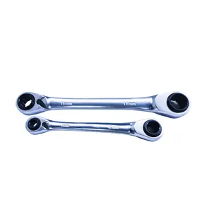 TOMAC 4-in-1 Rapid Tightening 72T 5-Degree Double end socket box Bidirectional ratchet wrench