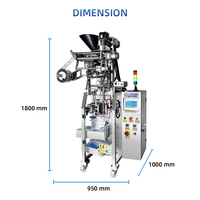 Machine d'emballage de poudre à haute vitesse avec scellage sur 3 côtés, capacité de 130 sachets/min pour poudre de café, poudre d'épices, poudre de piment, poudre de lait