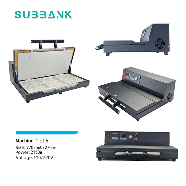 Subbank Sublimation Heat Transfer Print Machine Multifunction Phone Case 3D Vacuum Sublimation Heat Press Machine