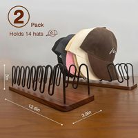 Support de rangement pour casquettes de baseball - Peut contenir 14 casquettes, adapté pour une utilisation sur les bureaux, les armoires, les coiffeuses, les halls d'entrée