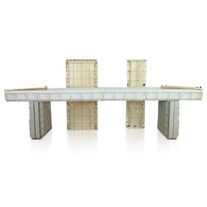 Futian Wholesale Direct Sales Excellent Quality Concrete Wood Grain Texture Tree Bench Plastic Molds Cement Casting Molds - Product Image 5