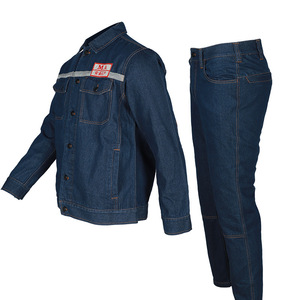 เสื้อแจ็คเก็ตทำงานกันไฟ Ma Safety ผ้าฝ้าย 100% มาตรฐานแห่งชาติ สำหรับงานเคมี เหมืองแร่ ปิโตรเลียม เครื่องมือไฟฟ้า แบบแยกชิ้น - Product Image 4