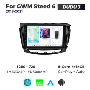 MEKEDE Pantalla Android Car Radio 360 Rolling Car Android Player Navegación para GWM Steed 6 2018-2021 - Product Image 6