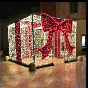 Christmas display outdoor led <b>large</b> <b>gift</b> <b>box</b> motif light for event lighting street decoration - Product Image 3