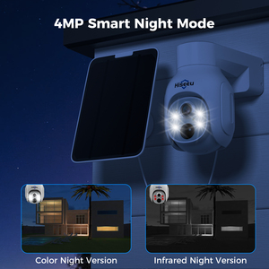 Kit NVR de 10 Canales y 4MP, Cámara de Seguridad CCTV Inalámbrica con Visión Nocturna a Color, Domo PTZ de 360°, Sistema de Vigilancia Exterior con Energía Solar - Product Image 6