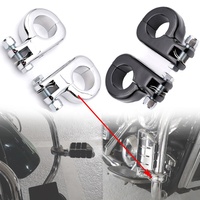 REALZION motosiklet parçaları 32mm 1.25 "38MM 1.5" kütük Crash Bar için motor koruma ayak Peg kelepçeleri bağlar harley Davidson için