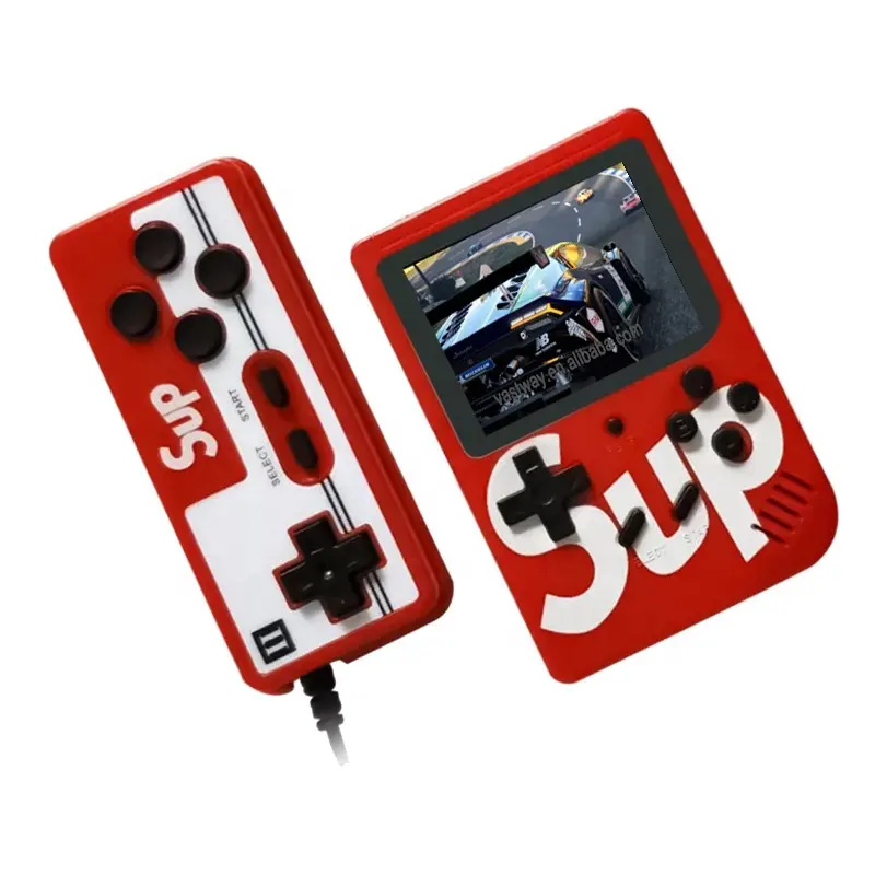 SUP Portable Video Handheld Game Double Two Player Game Console 400 in 1 FC Retro Classic SUP Game Box 2.4inch Screen
