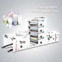Presse d'impression flexographique entièrement automatique à alimentation par rouleaux, 4 ou 6 couleurs, type empilable, pour l'impression d'étiquettes de marque