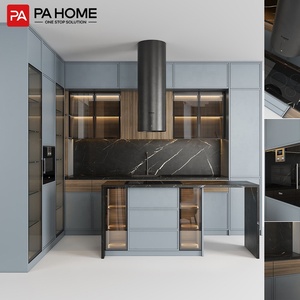 Pa nhà thông minh 3D Điện Thông Minh đồ nội thất hiện đại Modular Đảo chìm hai giai điệu tủ bếp - Product Image 2