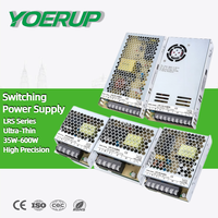Fuente de Alimentación de Salida Única Ultrafina LRS, DC 12V 24V, 120W 150W 200W 250W 350W 400W 500W 600W, Fuente de Alimentación Conmutada