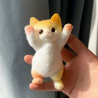 Mainan Squishy Kucing untuk Meredakan Stres, Bahan TPR, Hewan yang Dapat Diperas, Cocok untuk Anak-anak dan Hadiah Pesta Dewasa