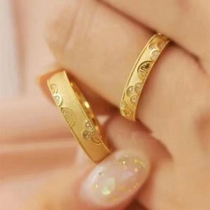Anillo De Acero Inoxidable Chinese Double Happiness Gold Plated <b>Rings</b> Engagement <b>Ring</b> Set Adjustable <b>Couple</b> <b>Rings</b> for Valentine - Product Image 6