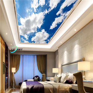 Tuiles de terrasse de toit, <span class=keywords><strong>plafond</strong></span> en PVC extensible artificiel 3D pour salle d'exposition au Sri Lanka - Product Image 2