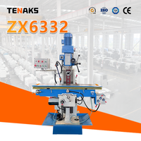 Machine de perçage et de fraisage universelle verticale et horizontale TENAKS ZX6332 automatique de haute précision pour le travail des métaux