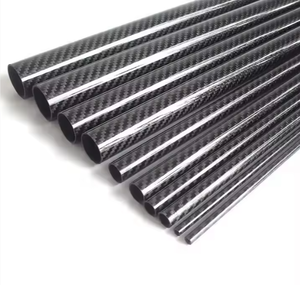 Tubo de Fibra de Carbono 3K Twill OEM de Fábrica, Tubo Hueco CFRP con Acabado Mate o Brillante, Diámetro Exterior, Diámetro Interior, Grosor y Longitud Personalizados, Corte por Mecanizado CNC - Product Image 1
