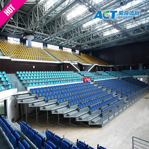 Système de sièges de théâtre télescopiques rétractables modernes en plastique pour auditorium et salle - Product Image 5