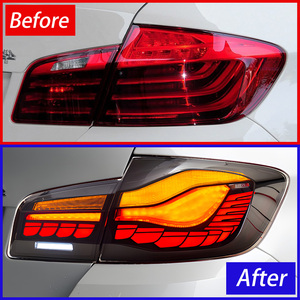 Para <span class=keywords><strong>BMW</strong></span> F10 F18 525i 530i 535Li 5 Series 2011-2017 LED montaje de luces traseras de coche Dragon Scale diseño herramienta de actualización accesorios nuevo - Product Image 3