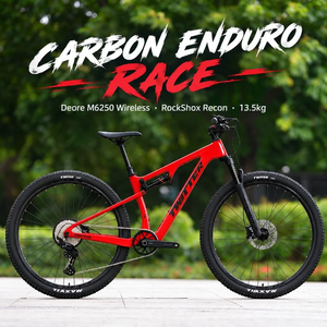 Bicicleta de Enduro con Suspensión Completa de Carbono, Deore M6250 Inalámbrico Electrónico de 12 Velocidades, RockShox <span class=keywords><strong>Recon</strong></span>, 29er Boost <span class=keywords><strong>MTB</strong></span> - Product Image 1