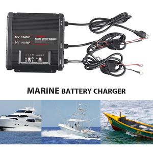 IP67 Étanche <span class=keywords><strong>Meilleur</strong></span> Vendeur Usine Fabricant 12V 10A + 24V 10A Humide Plomb Acide AGM LiFePO4 Lithium <span class=keywords><strong>Marine</strong></span> <span class=keywords><strong>Chargeur</strong></span> Intégré 2 BANK - Product Image 6