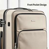 Sacs à roulettes d'affaires en cuir PU de designer avec logo, sacs à roulettes en cuir pleine fleur