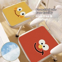 Cojín para Silla de Cuatro Estaciones, Transpirable, Antideslizante, para Oficina, Estudiantes, con Diseño de Dibujos Animados, Efecto Refrigerante