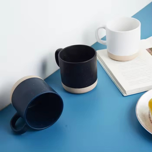 แก้วกาแฟเซรามิกทำมือลายจุด แก้วชาพอร์ซเลน เหมาะสำหรับลาเต้ ชา นม โกโก้ร้อน-แก้วของขวัญ - Product Image 2