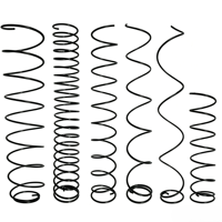 Poussoir spiral en acier à ressort 82B pour distributeur automatique de boissons, revêtement noir