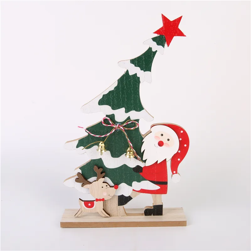 Ornamen lukisan kreatif Santa Claus dekorasi Natal ornamen Desktop hadiah Natal