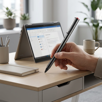 Lenovo ThinkPad Yoga Miix için Siyah Alüminyum Dokunmatik Kalem