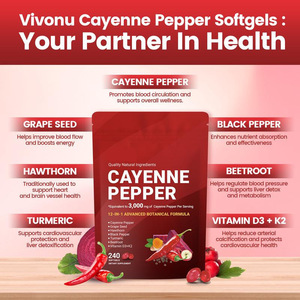 Capsules de piment, propriétés <span class=keywords><strong>anti</strong></span>-inflammatoires et antioxydantes, extraits de <span class=keywords><strong>plantes</strong></span> - Product Image 2
