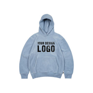 Ventes chaudes : Sweats à capuche épais en molleton bouclette pour hommes, couleur unie, avec doublure polaire, style décontracté - Product Image 1