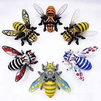 Figurine d'abeille imprimée en 3D, ornement d'insecte articulé, articulations mobiles, décoration de bureau originale, design réaliste