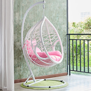 Chaise suspendue d'extérieur en rotin pour bébé, double siège, fauteuil œuf pas cher avec support – Vente chaude - Product Image 5