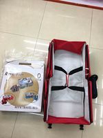 Lit de voyage portable pour bébé nouveau-né, imperméable, en polyester, avec sac à langer et logo personnalisable