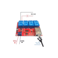 Taidacent Miniatur 5V 12V 24V 4/8-Channel Solid State TCP/IP Network Relay Switch Ethernet RJ45 Modul Pengontrol LAN Pintar