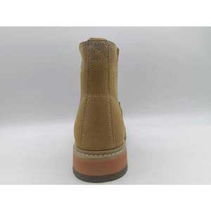 Botas de Seguridad de Invierno de Alta Calidad, Estilo Occidental, Corte Medio, con Puntera de Acero Anti-Impactos, Transpirables, de Cuero Suave, Tipo <span class=keywords><strong>Chelsea</strong></span> - Product Image 5