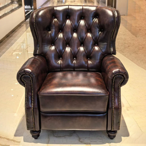 <span class=keywords><strong>Fauteuil</strong></span> lounge en cuir ciré fonctionnel de style vintage américain : <span class=keywords><strong>fauteuil</strong></span> de salon, canapé simple, bureau, hôtel, villa, bureau - Product Image 3