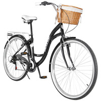 Precio barato señoras 24 26 pulgadas Retro bicicleta jóvenes mujeres ciudad bicicleta Hibrida bicicleta clásica con para mujeres