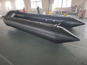 Bateau à rames gonflable léger durable de 6-10m pour 6-10 personnes pliant la conception de PVC pour la dérive stable de lac et de rivière - Product Image 2
