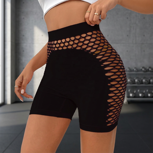 Shorts Moldeadores de Cintura Alta para Mujer, con Efecto Levanta Glúteos, Diseño Hueco, Sin Costuras, Estilo Biker - Product Image 3
