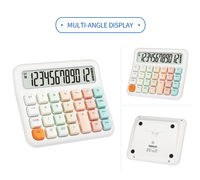 Nouveauté PC de bureau à 12 chiffres calculatrice de clés grand écran papeterie d'affaires pour étudiants fonctionnant sur batterie