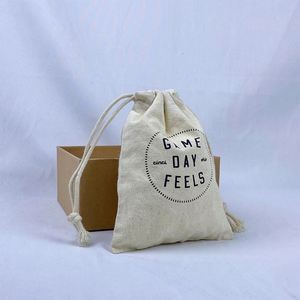 Bolsa de Algodón de Color Natural Personalizada, Reutilizable y Multifuncional para Guardar Joyas - Product Image 5