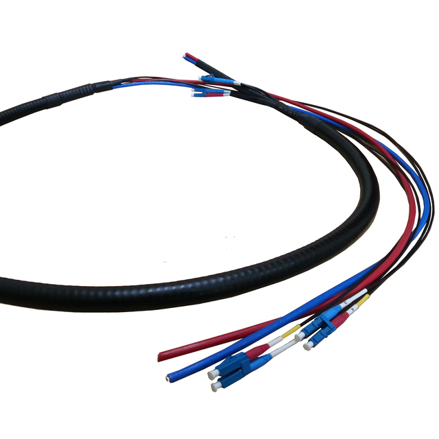 Outdoor 18 AWG 10AWG 22AWG 6 DC 12 Core Power Electric Hybrid Fiber Optic Cable
