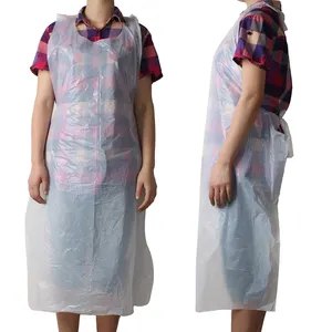 CE Approved Waterproof disposable hdpe/ldpe household plastic pe apron cheap price for adults