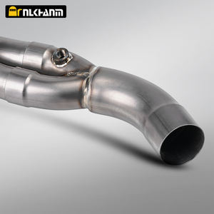 ท่อเชื่อมกลางท่อไอเสียรถจักรยานยนต์ NlkHanm Suzu V-STROM 650/650 <span class=keywords><strong>XT</strong></span> <span class=keywords><strong>DL650</strong></span>/<span class=keywords><strong>DL650</strong></span> ปี 2017-2022 สีเงิน ทำจากไทเทเนียมอัลลอยด์ ขนาดมาตรฐาน - Product Image 3