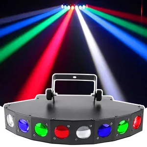 أنظمة إضاءة دي جي ضوء 8 عيون قطاعية شعاع مسح ضوئي ديسكو حفلة شعاع ضوئي