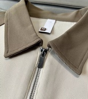 Vêtements pour Hommes Style Américain Été Tendance Color Block Polo à Col Manches Courtes Short de Sport Polyvalent Décontracté Deux Pièces
